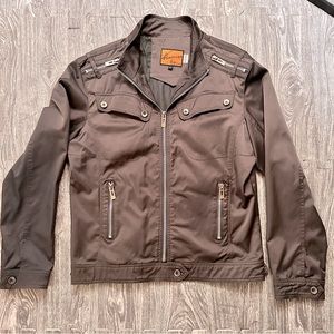 American Boy Jeans Gray Rockstar Jacket - Large